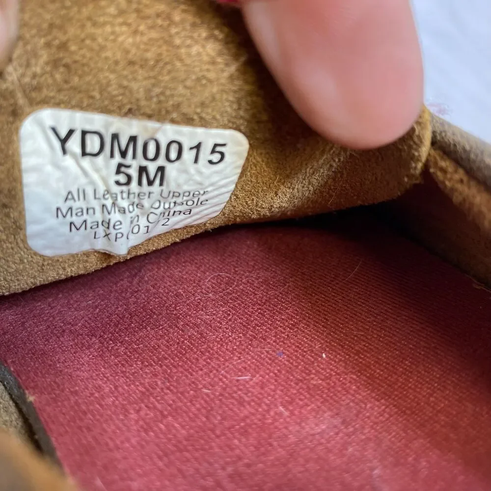 Twisted‎ X Driving Mocs Youth 5M Brown / Pink Lace Up Breast Cancer Awareness